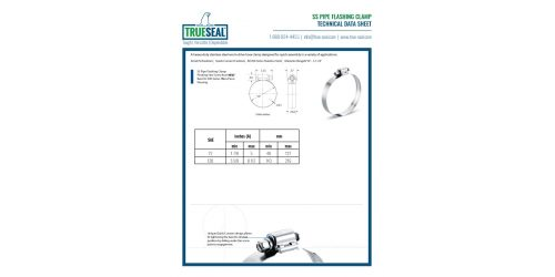 SS Pipe Flashing Clamp - TDS